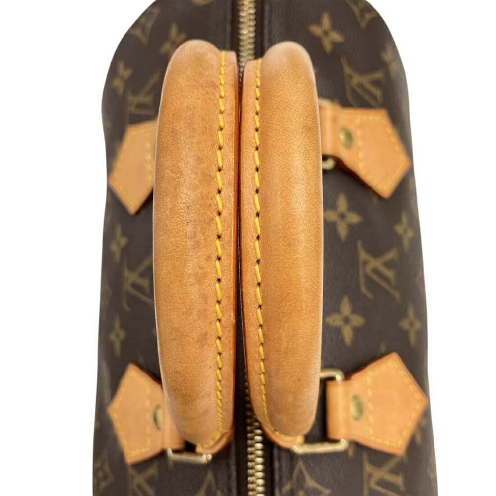 LOUIS VUITTON Authentic Brown Monogram Speedy 25 Boston Bag - Picture 10 of 12